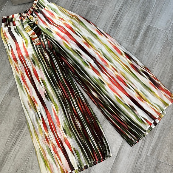 Soulmates Pants - Colorful Striped Wide-Leg Pants